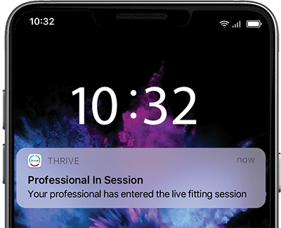 Image of Professional in session notification